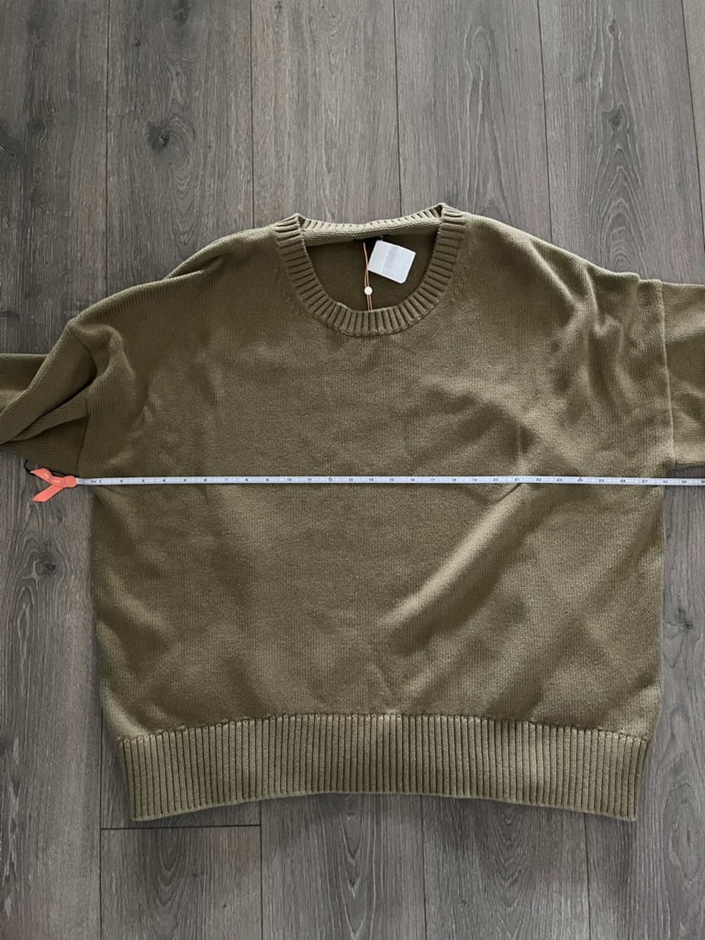 NWT Quince Organic Cotton Crewneck Sweater in Herb Green Size 3X - Picture 10 of 13